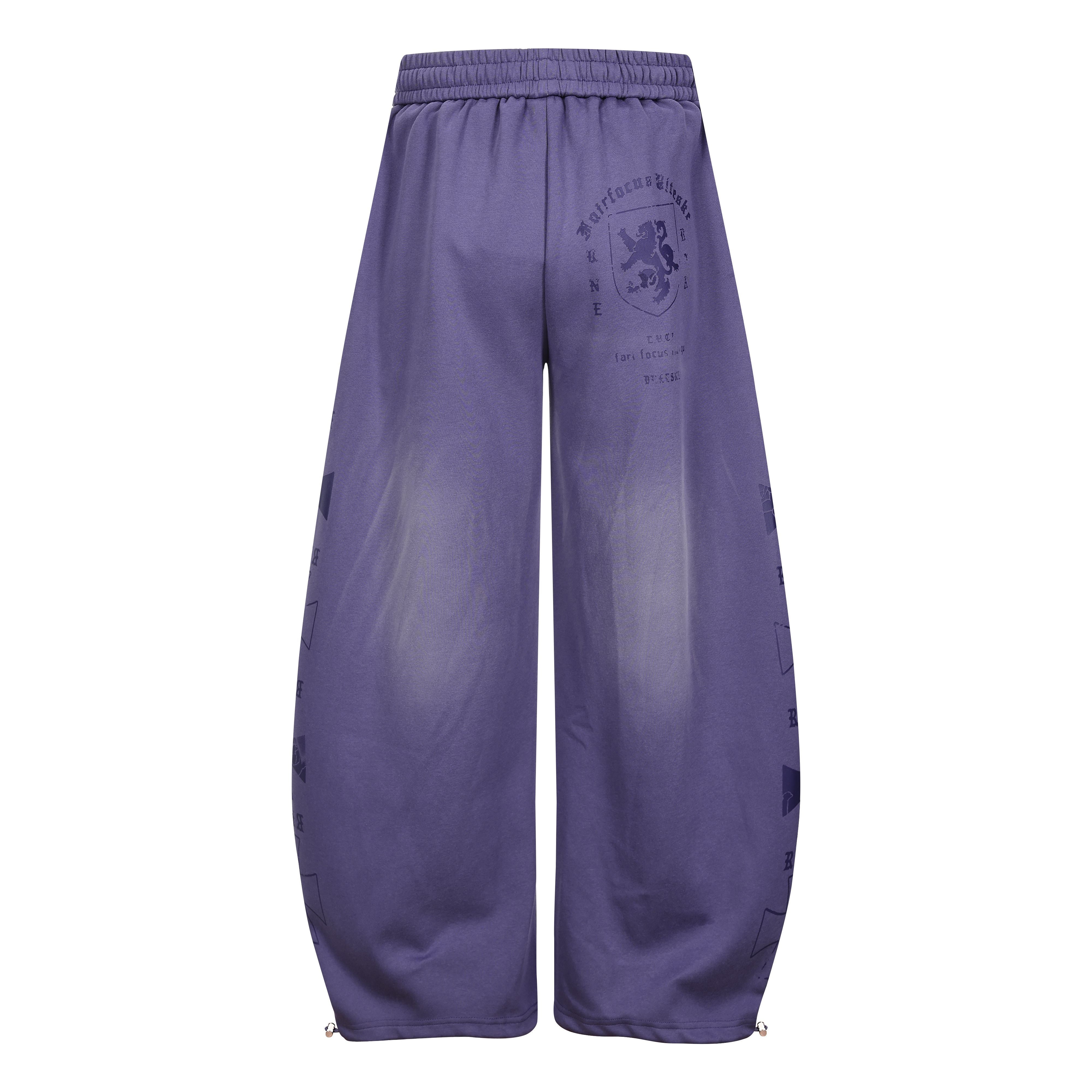 CapCabin Gothic Script Wide-Leg Pants