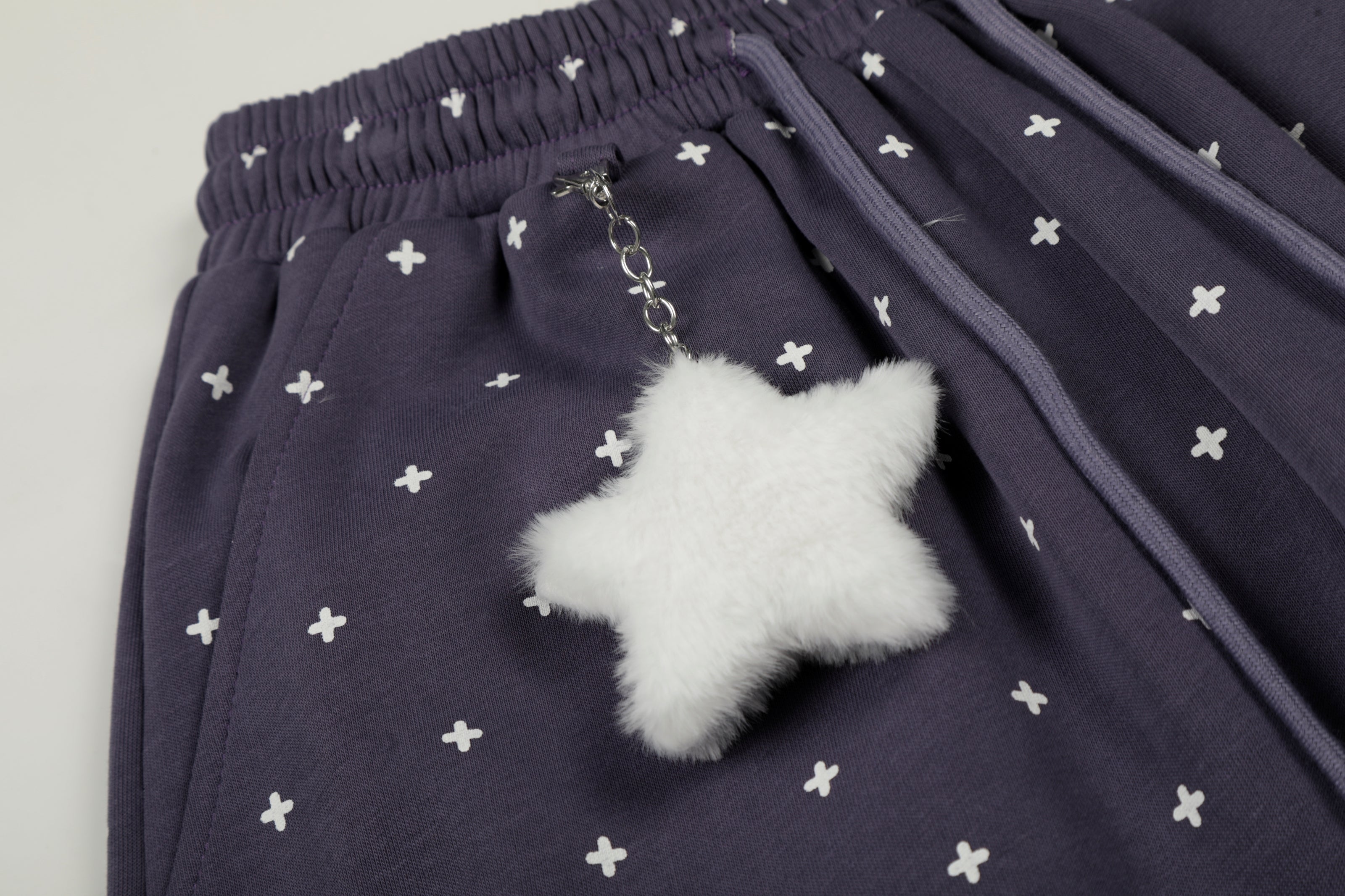 CapCabin Star Pattern Wide-Leg Pants