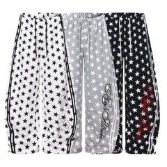 CapCabin Star Print Wide-Leg Sweatpants