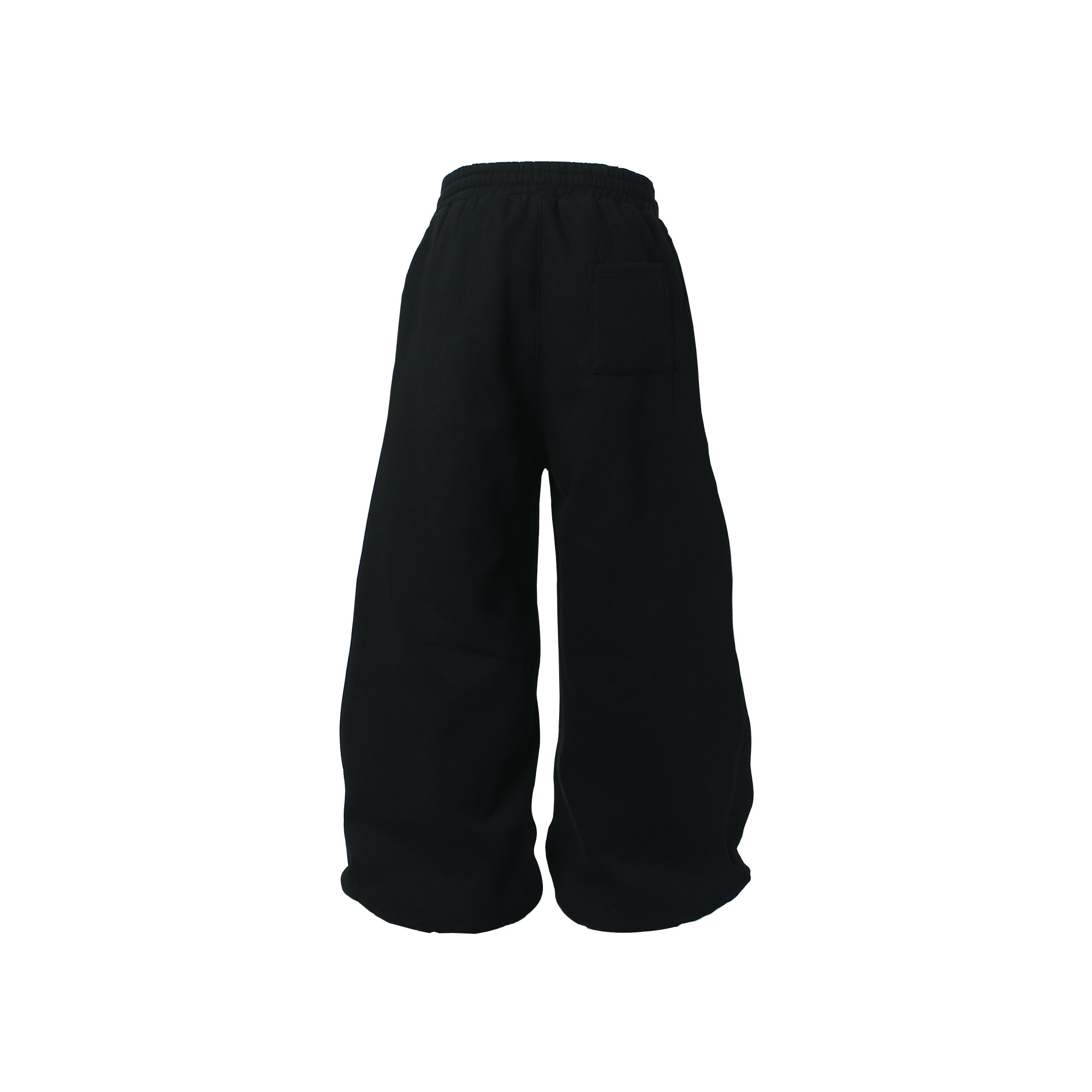 CapCabin Fleece-Lined Glitter Star Wide-Leg Sweatpants