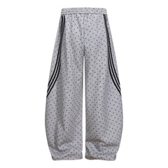 CapCabin Polka Dot Wide-Leg Sweatpants