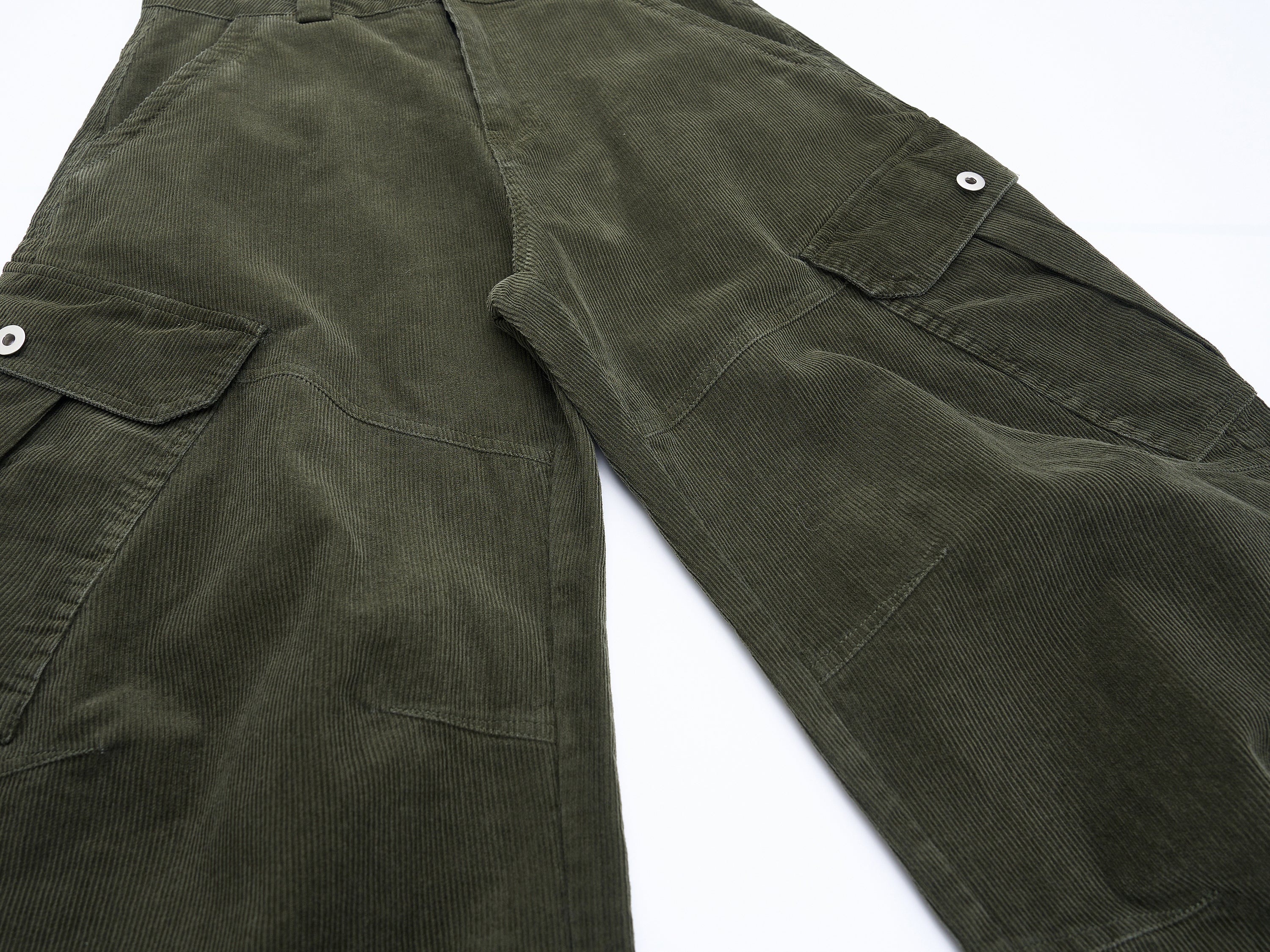 CapCabin Corduroy Utility Wide-Leg Pants