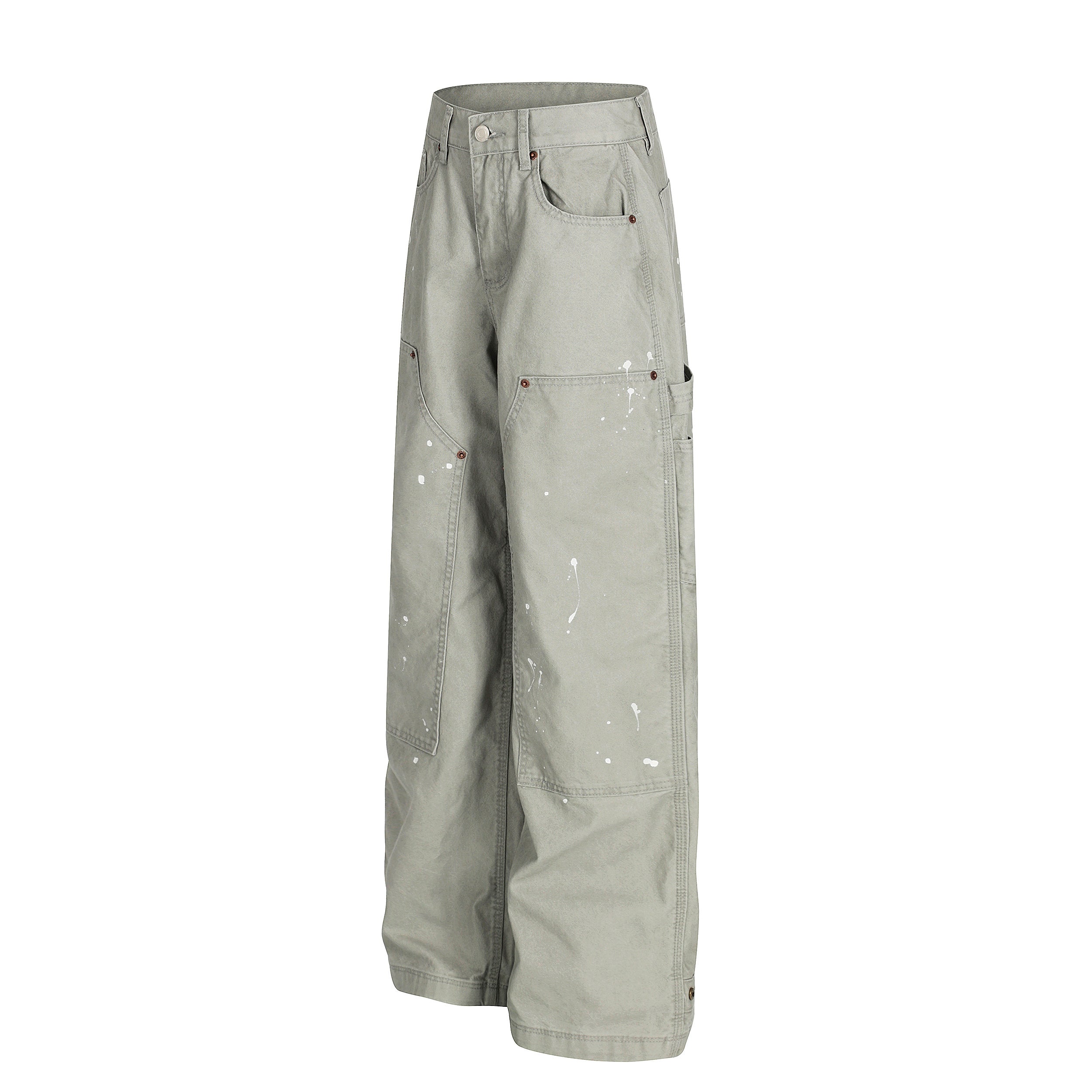 CapCabin Paint-Splatter Utility Work Pants