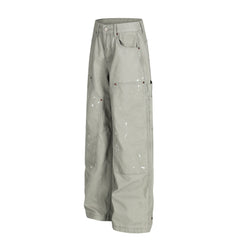 CapCabin Paint-Splatter Utility Work Pants