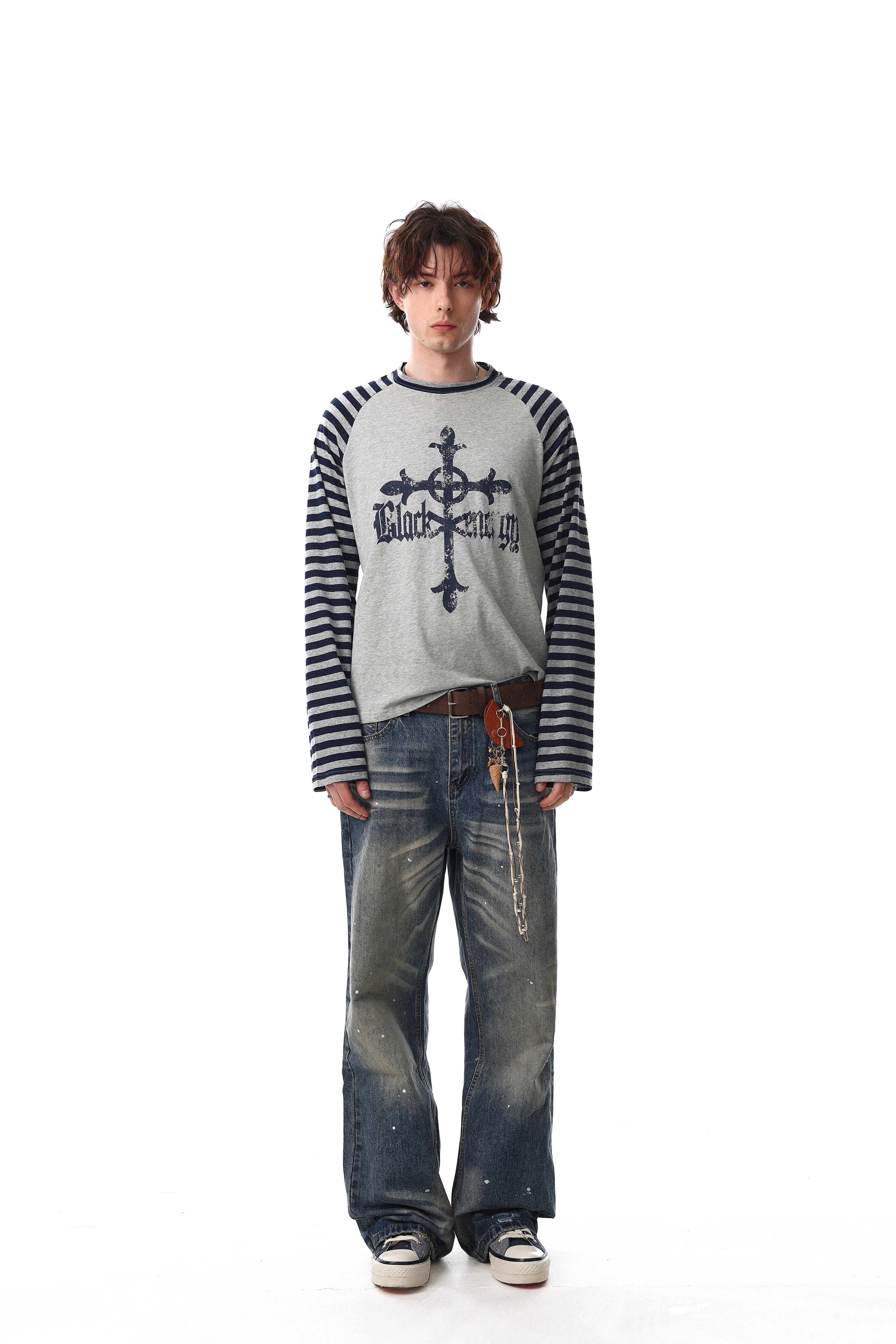 CapCabin Cross Graphic Raglan Long Sleeve Tee