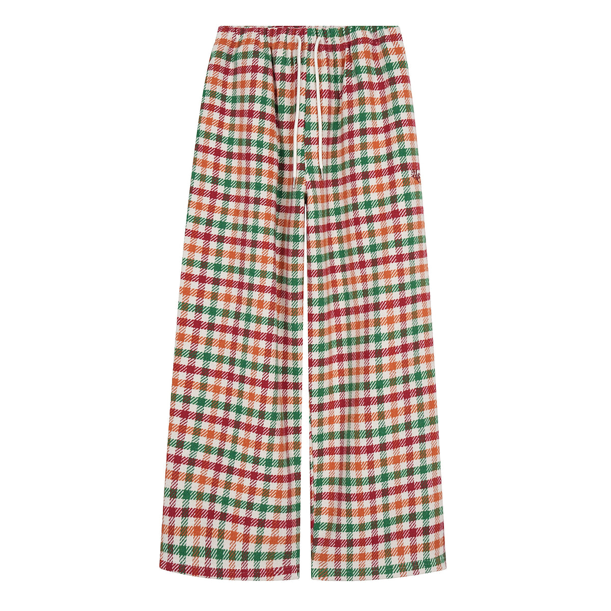 CapCabin Vintage Plaid Wide-Leg Pants