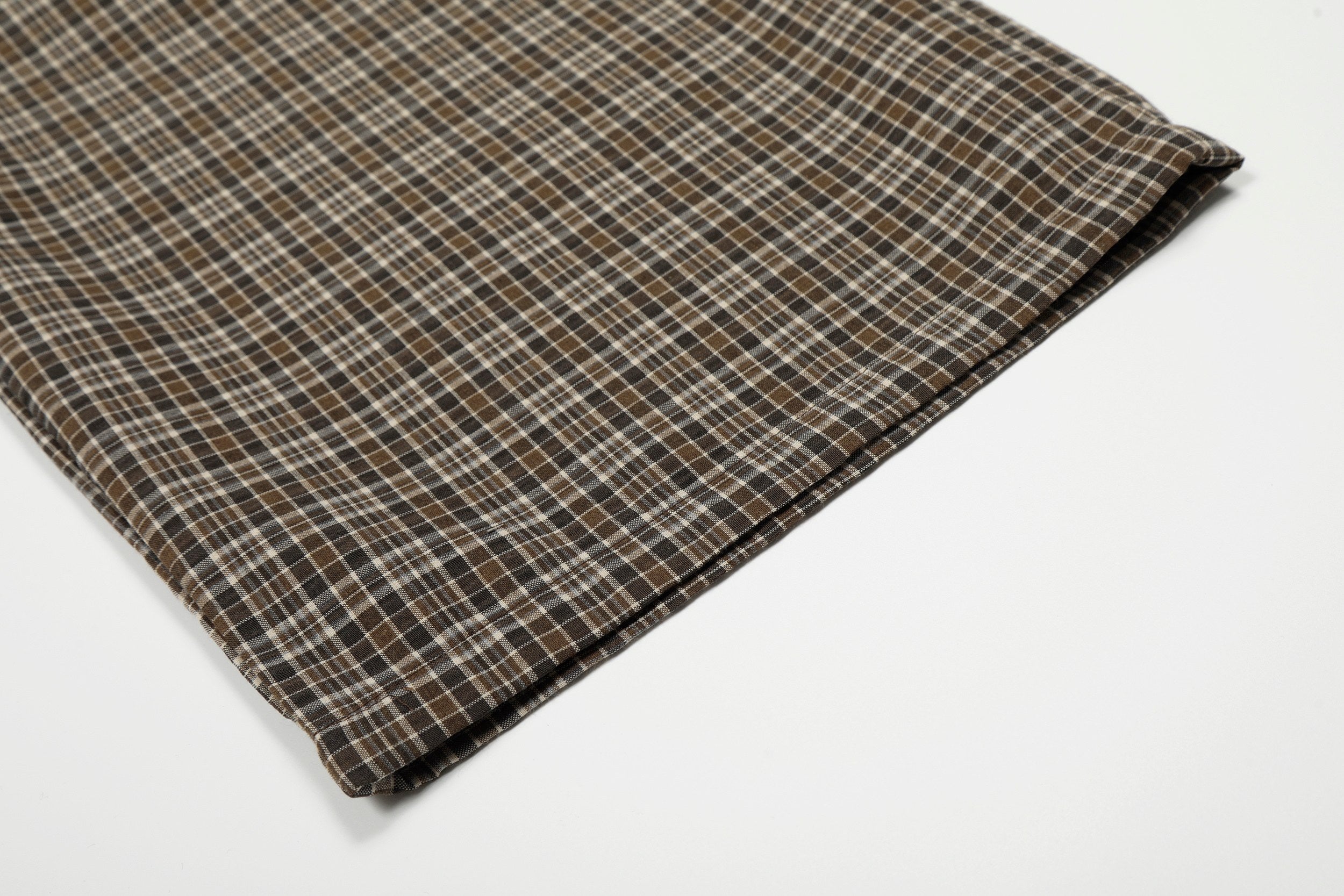 CapCabin “Vintage Check Wide-Leg Pants”
