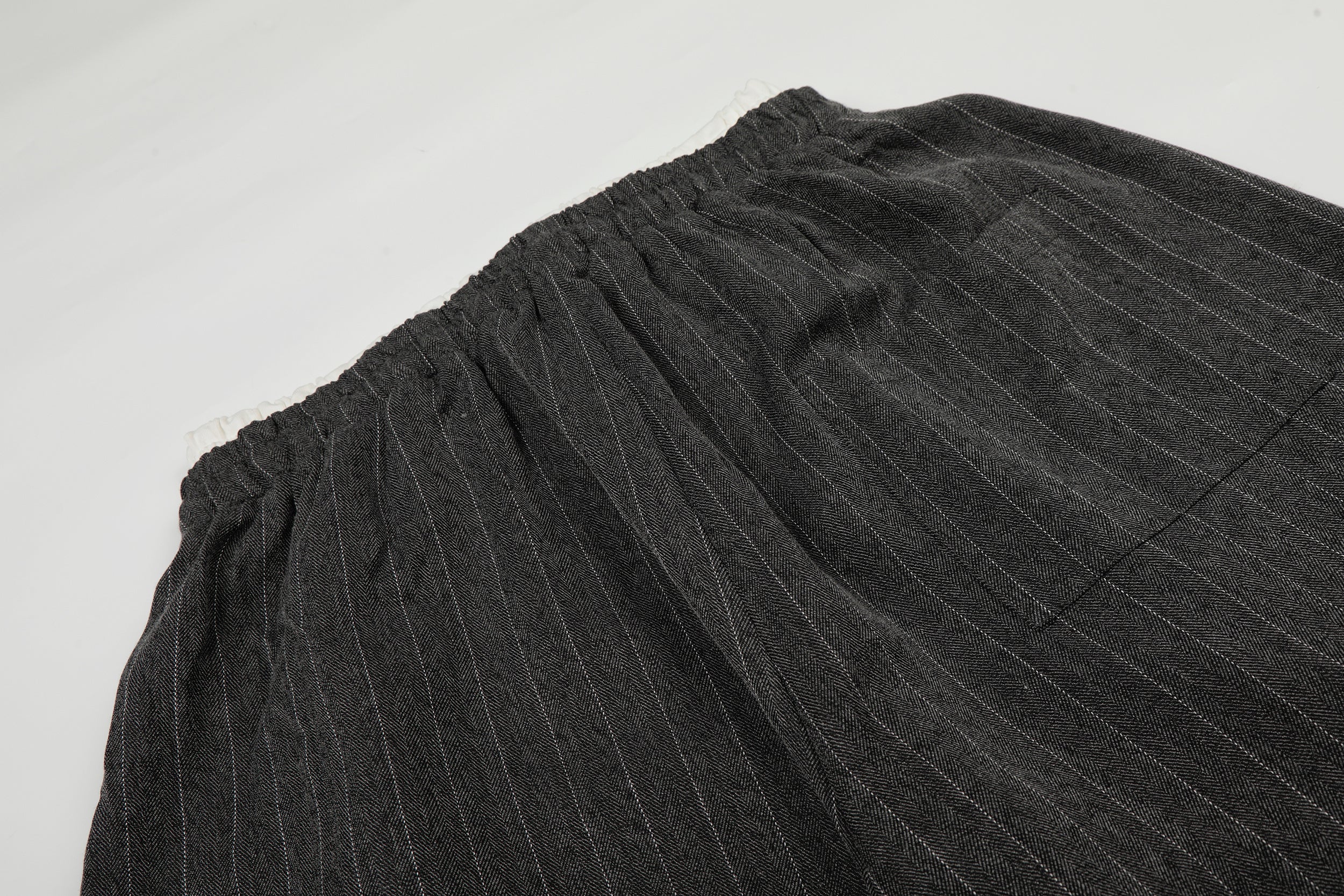 CapCabin Pinstripe Wide-Leg Track Pants
