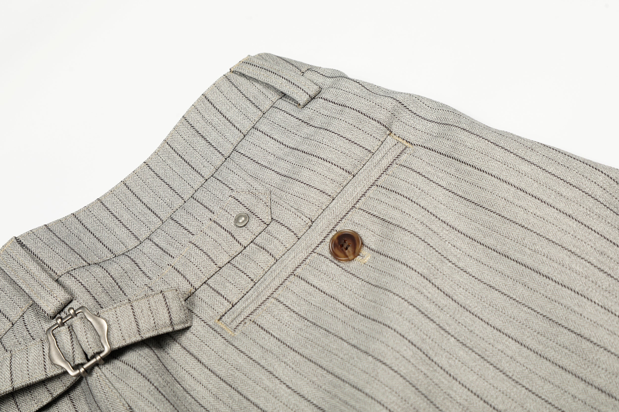 CapCabin Vintage Stripe Barrel Trousers