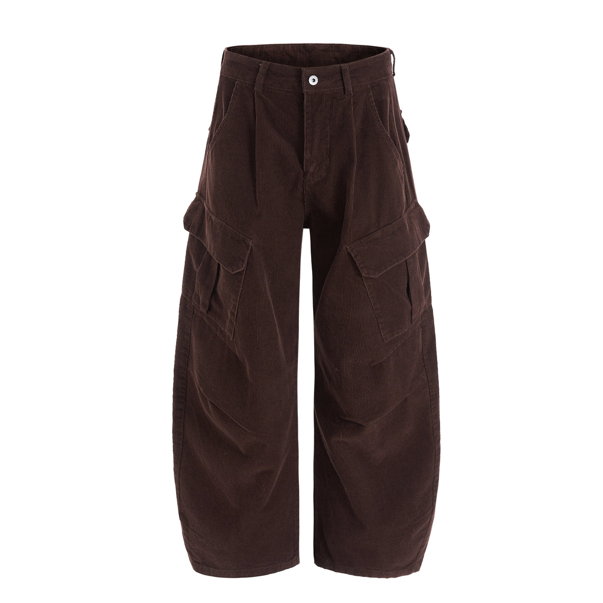 CapCabin Corduroy Cargo Wide-Leg Pants