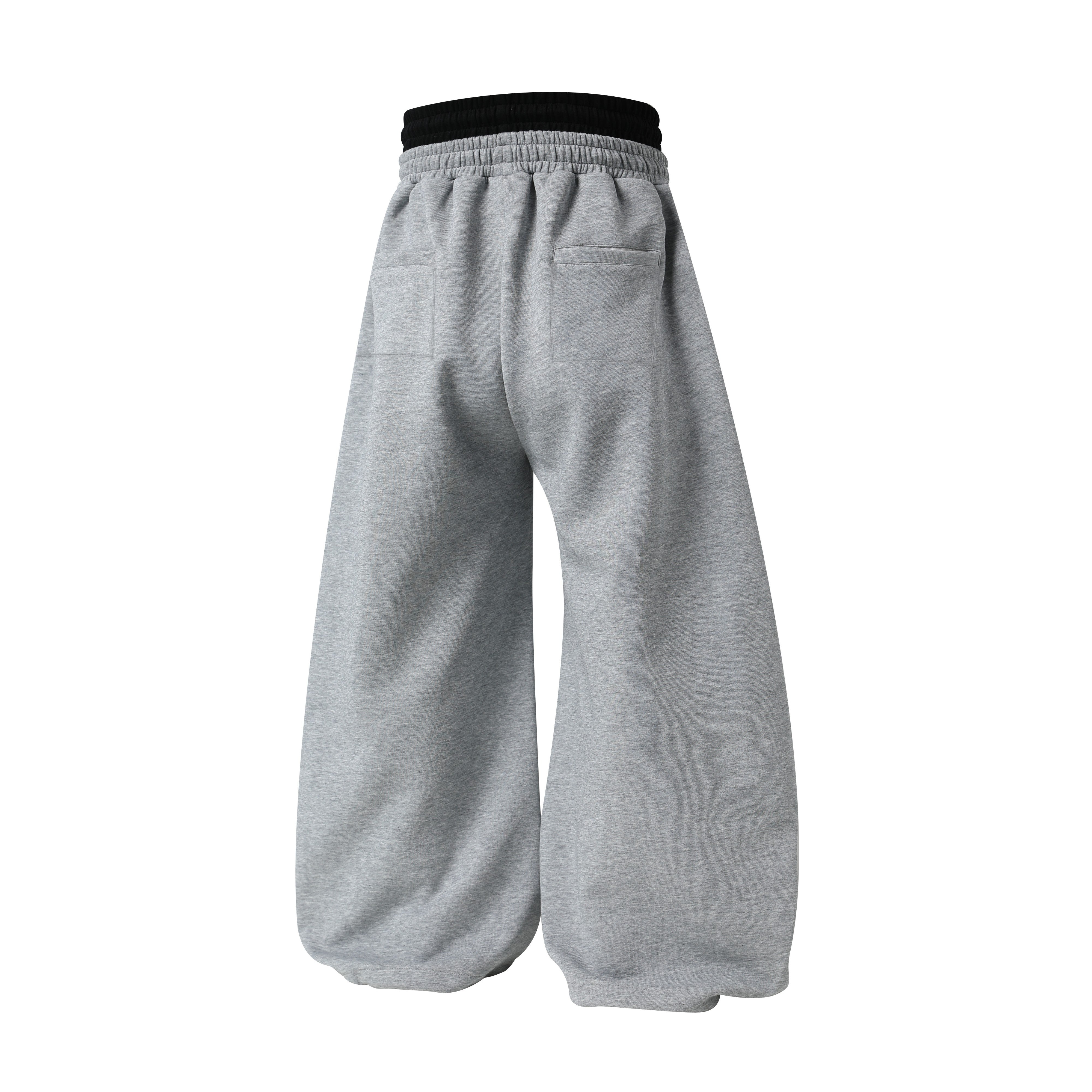 CapCabin 77 Patchwork Wide-Leg Sweatpants