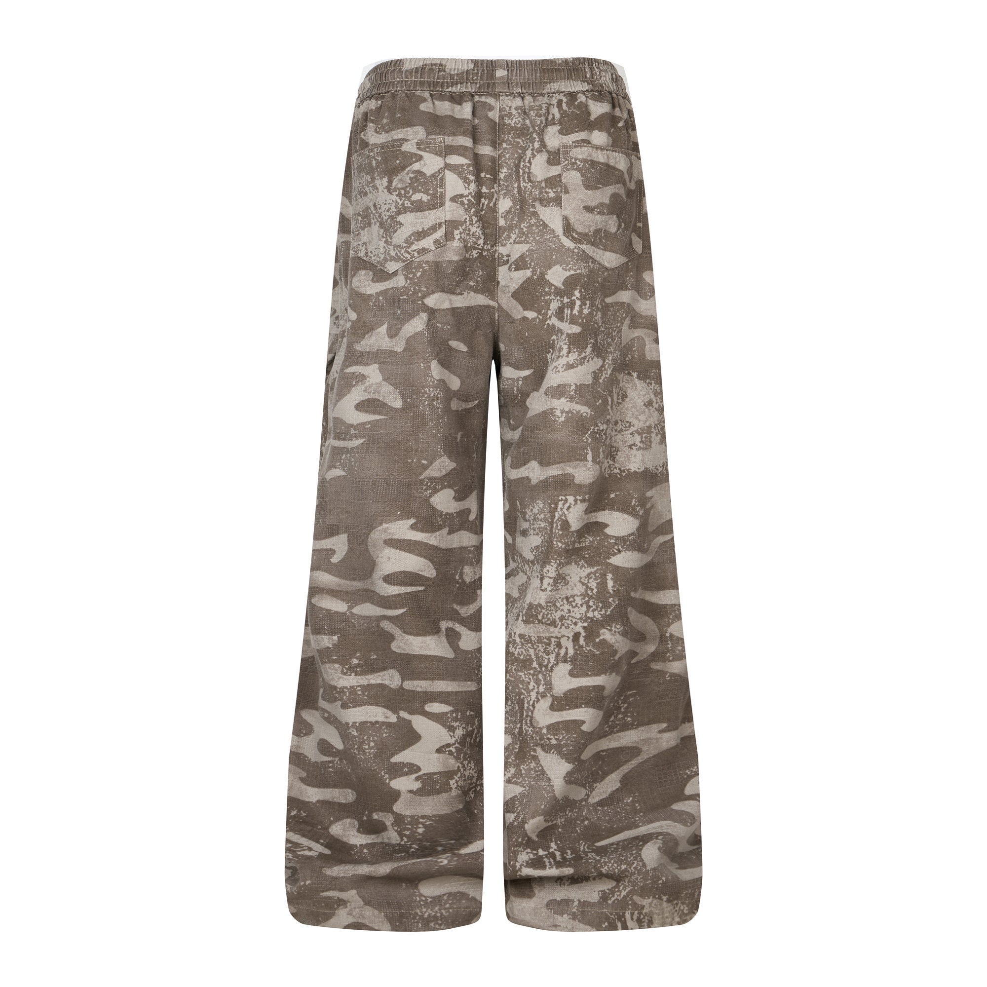 CapCabin Camo Wide-Leg Sweatpants