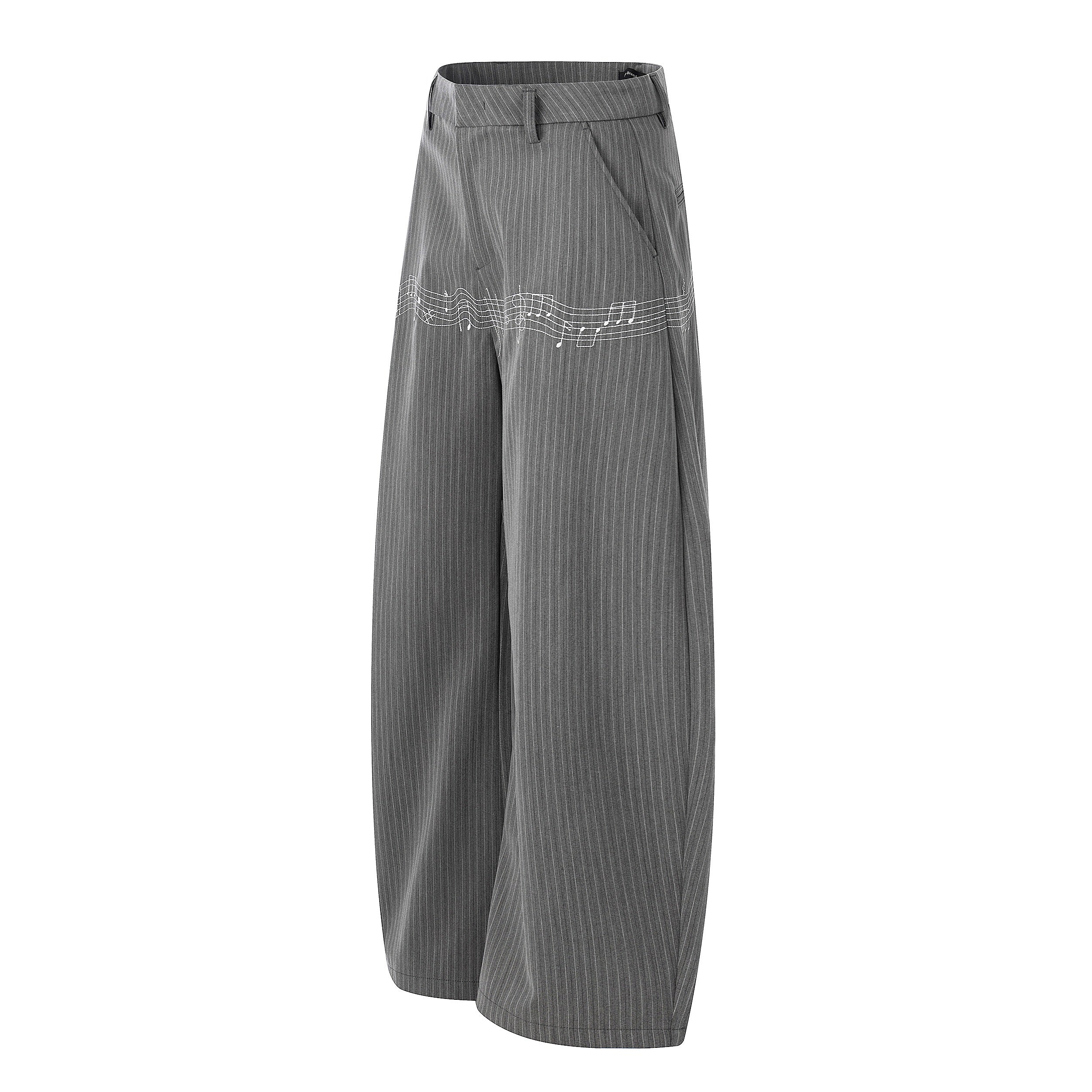 CapCabin “Pinstripe Symphony Wide-Leg Pants”