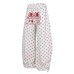 CapCabin Star Print Wide-Leg Pants