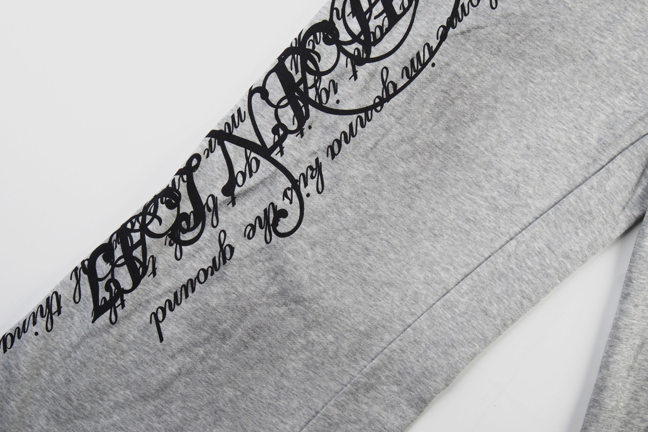 CapCabin Script Graffiti Wide-Leg Sweatpants