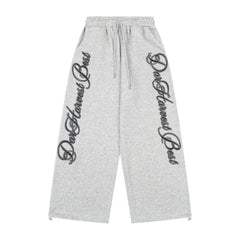 CapCabin Script Logo Wide-Leg Sweatpants