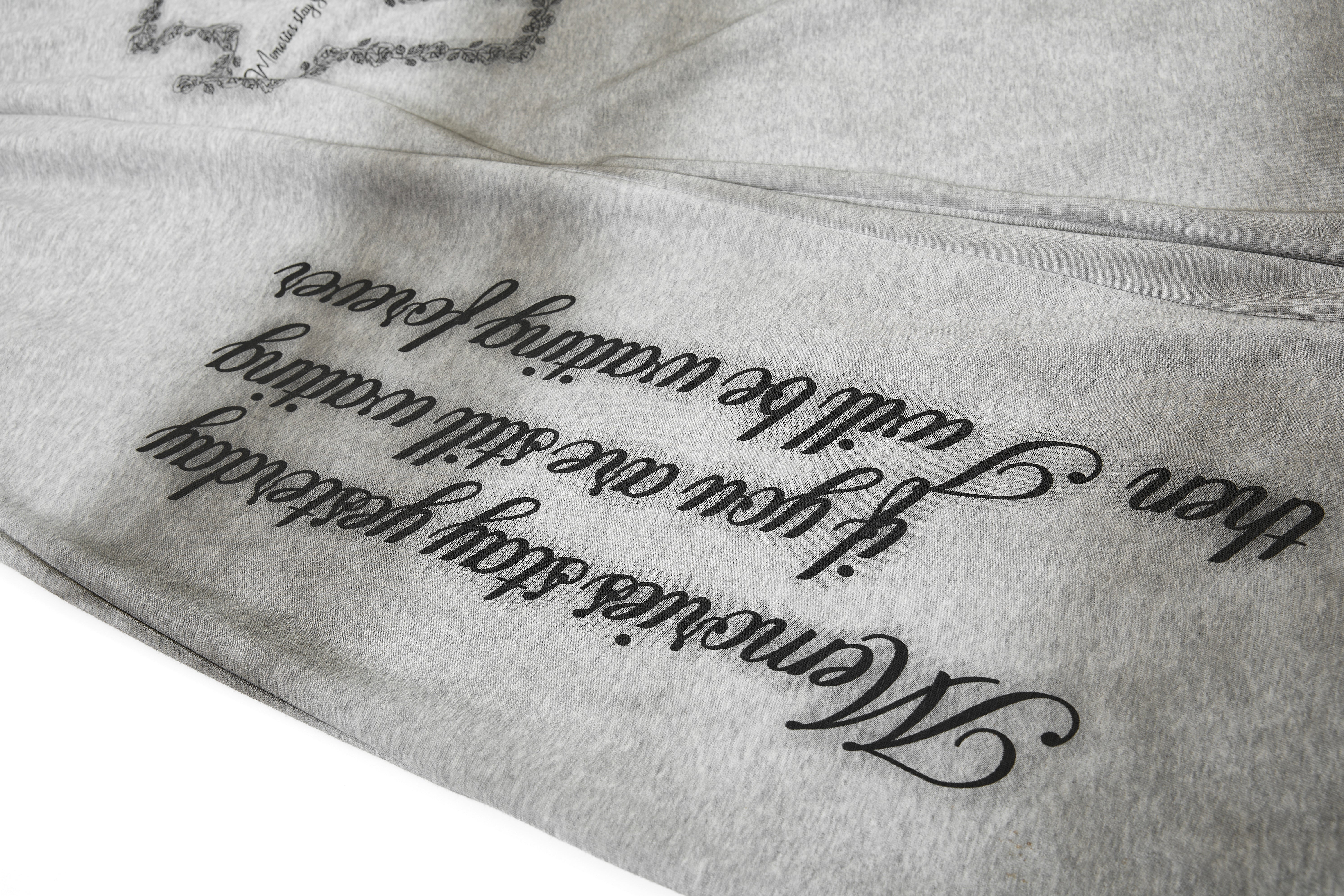 CapCabin Cross Script Wide-Leg Sweatpants