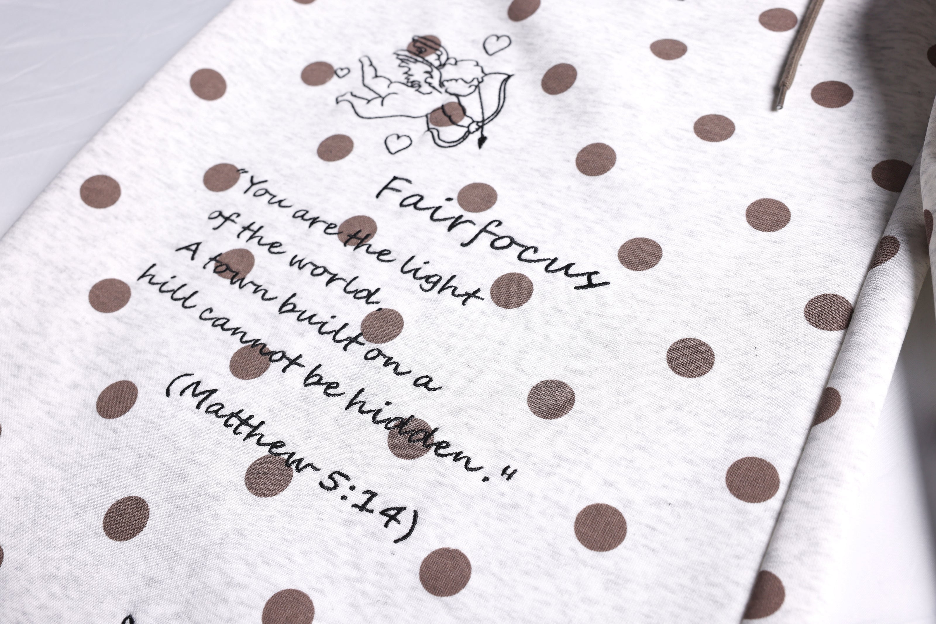 CapCabin Graphic Polka Dot Wide-Leg Pants