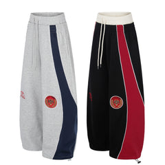CapCabin Retro Crest Panel Sweatpants