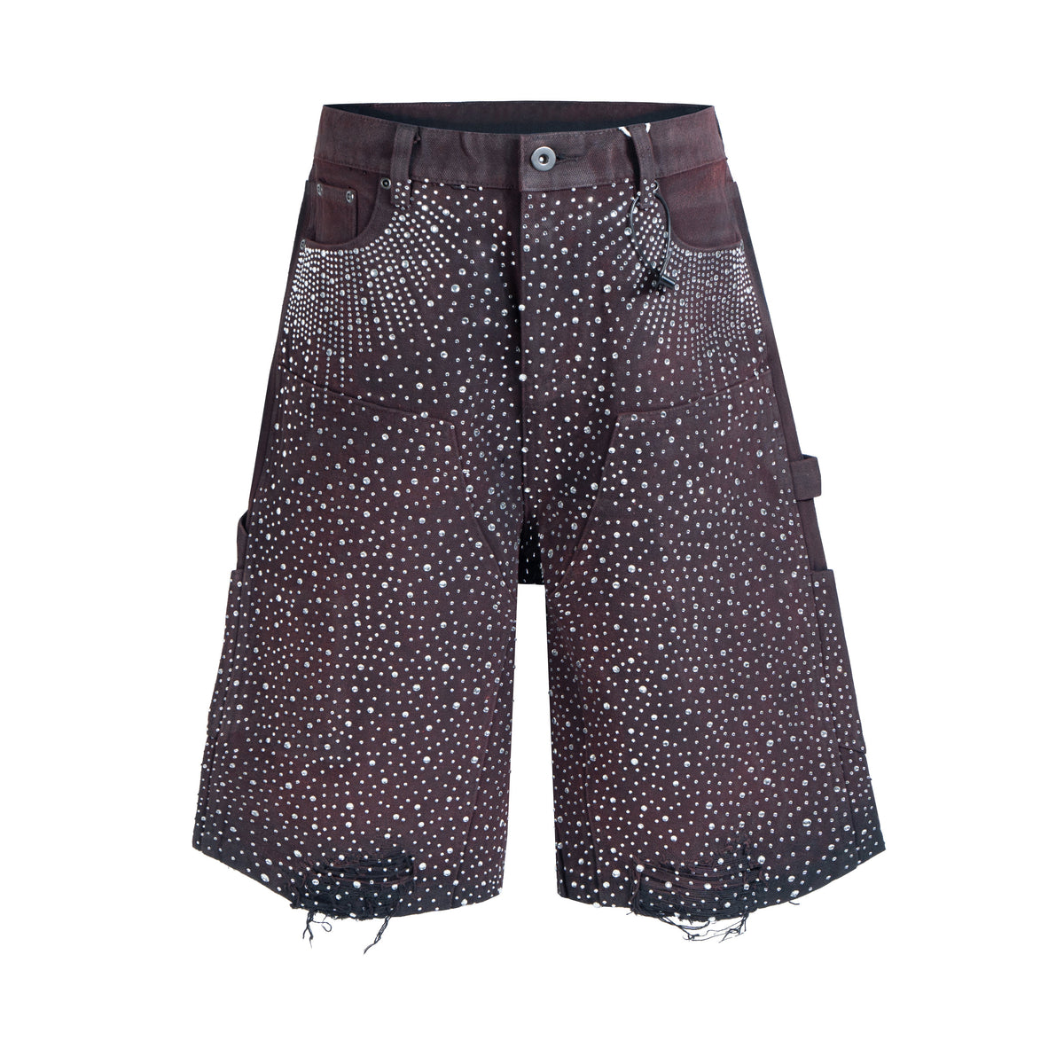 CapCabin Studded Denim Shorts