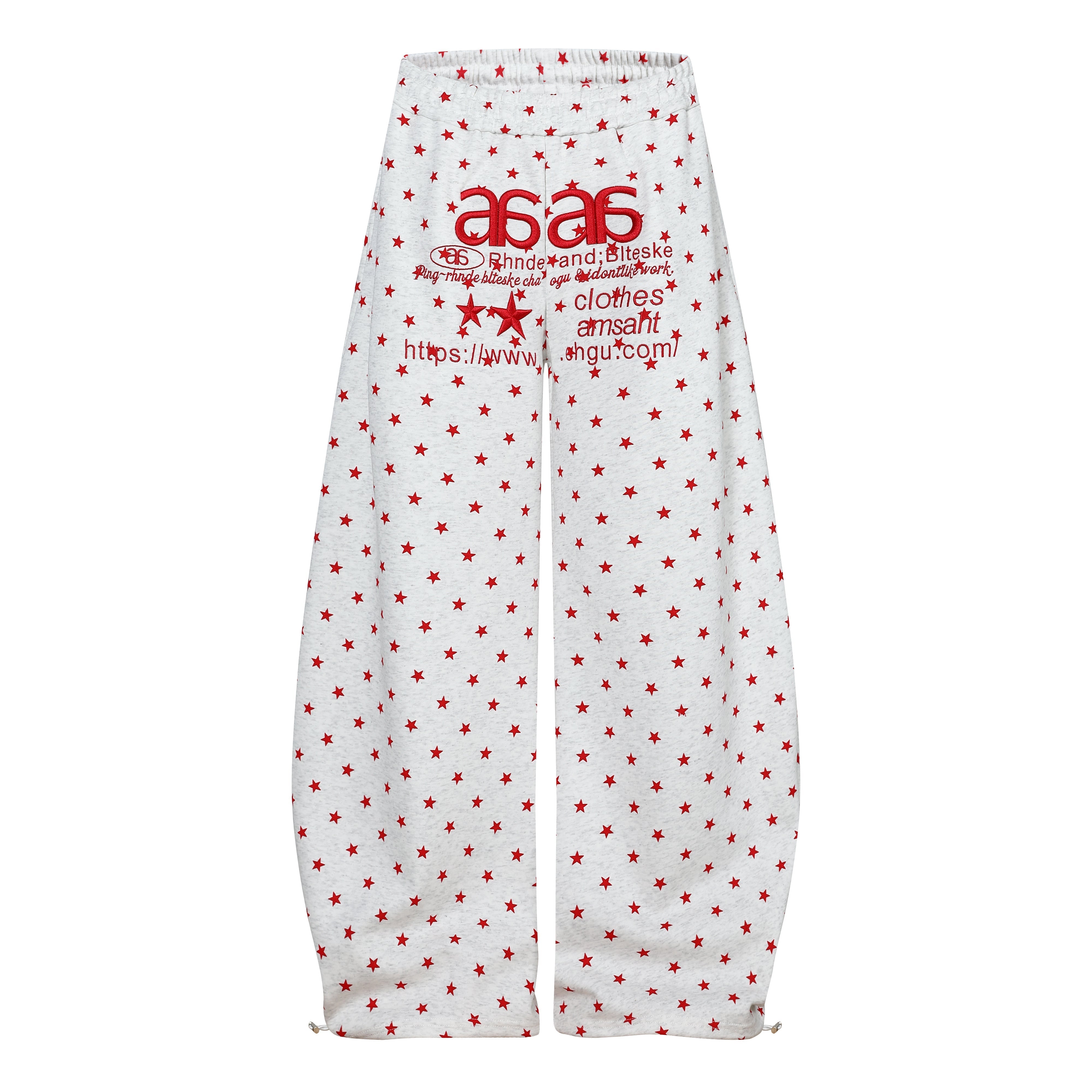 CapCabin Star Print Wide-Leg Pants