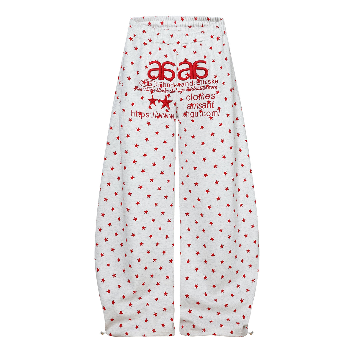 CapCabin Star Print Wide-Leg Pants
