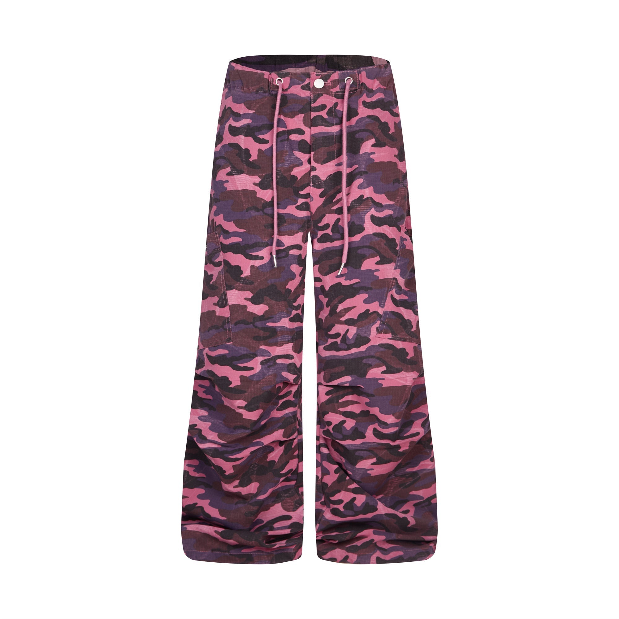 CapCabin Pink Camo Wide-Leg Pants