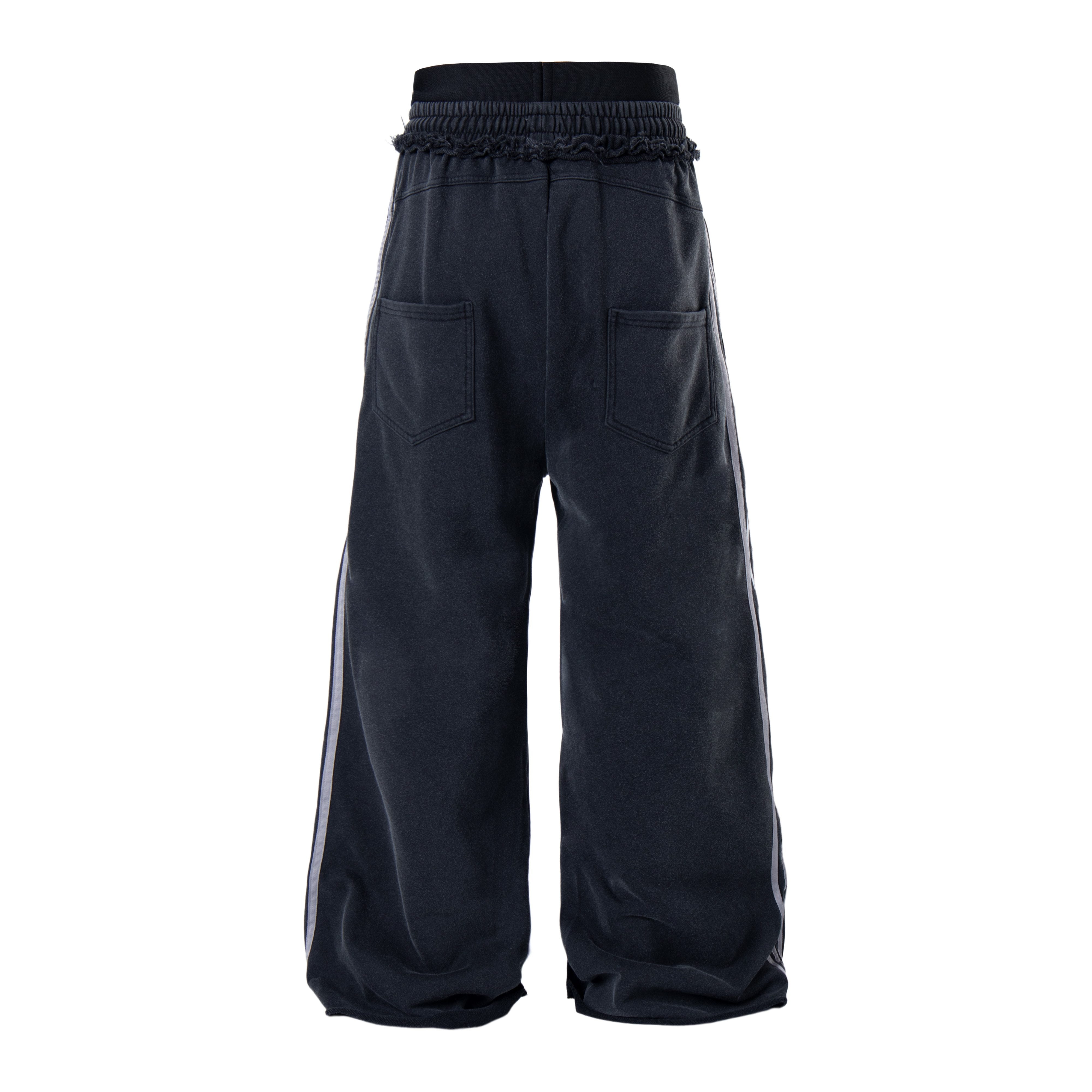 CapCabin Script Graffiti Wide-Leg Sweatpants