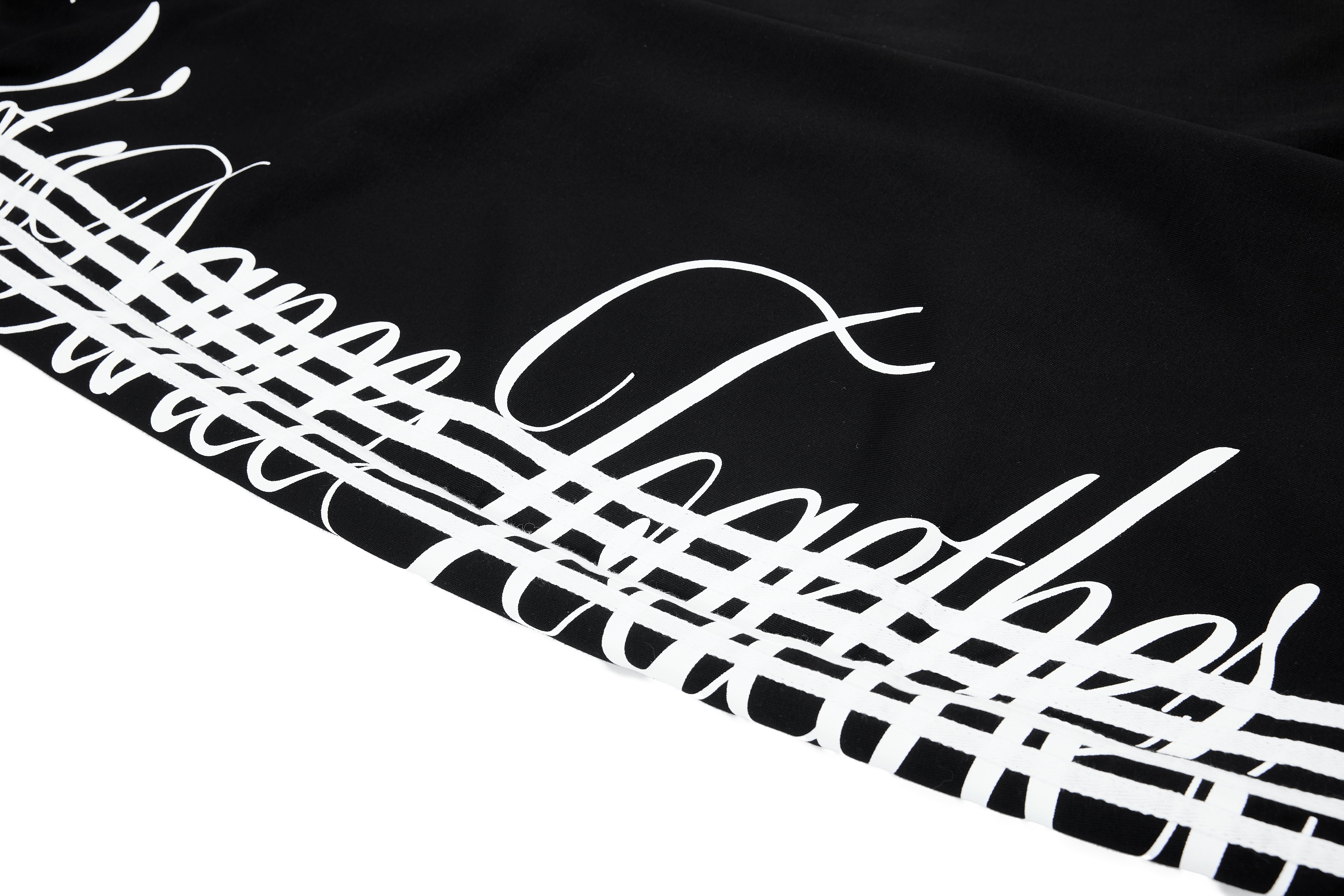 CapCabin Script Stripe Wide-Leg Sweatpants