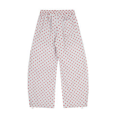 CapCabin Polka Dot Wide-Leg Pants