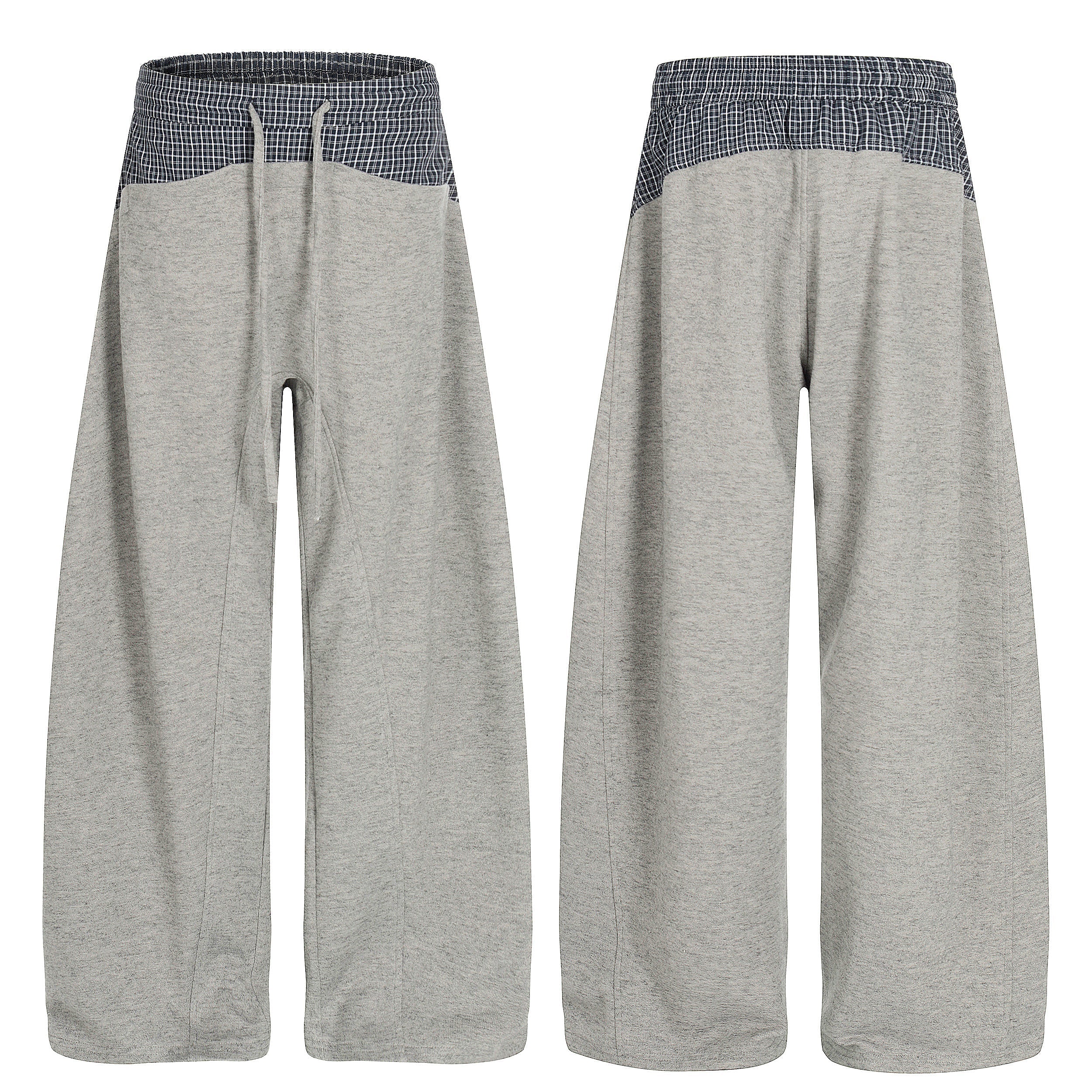 CapCabin Layered Waist Wide-Leg Mesh Pants