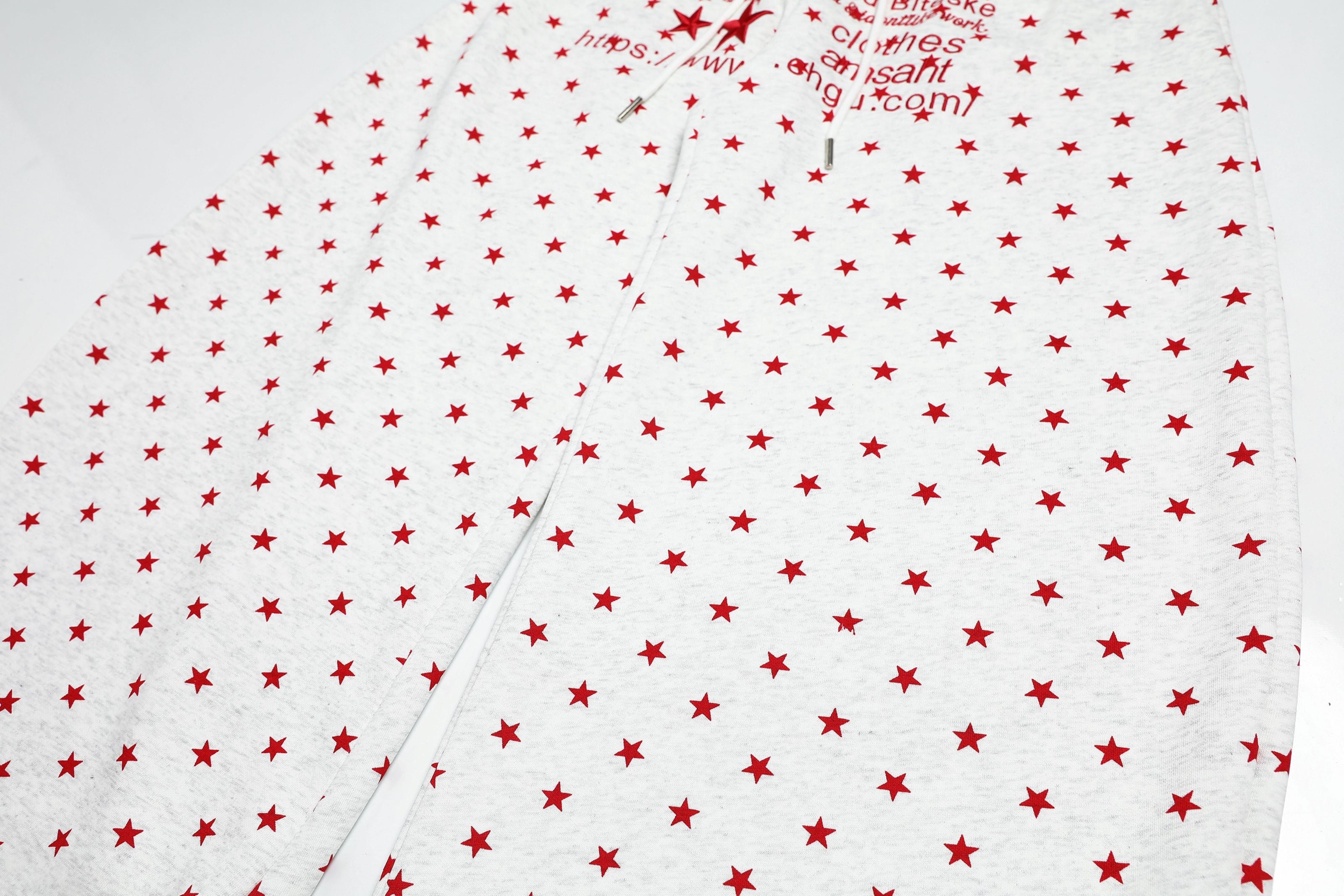 CapCabin Star Print Wide-Leg Pants