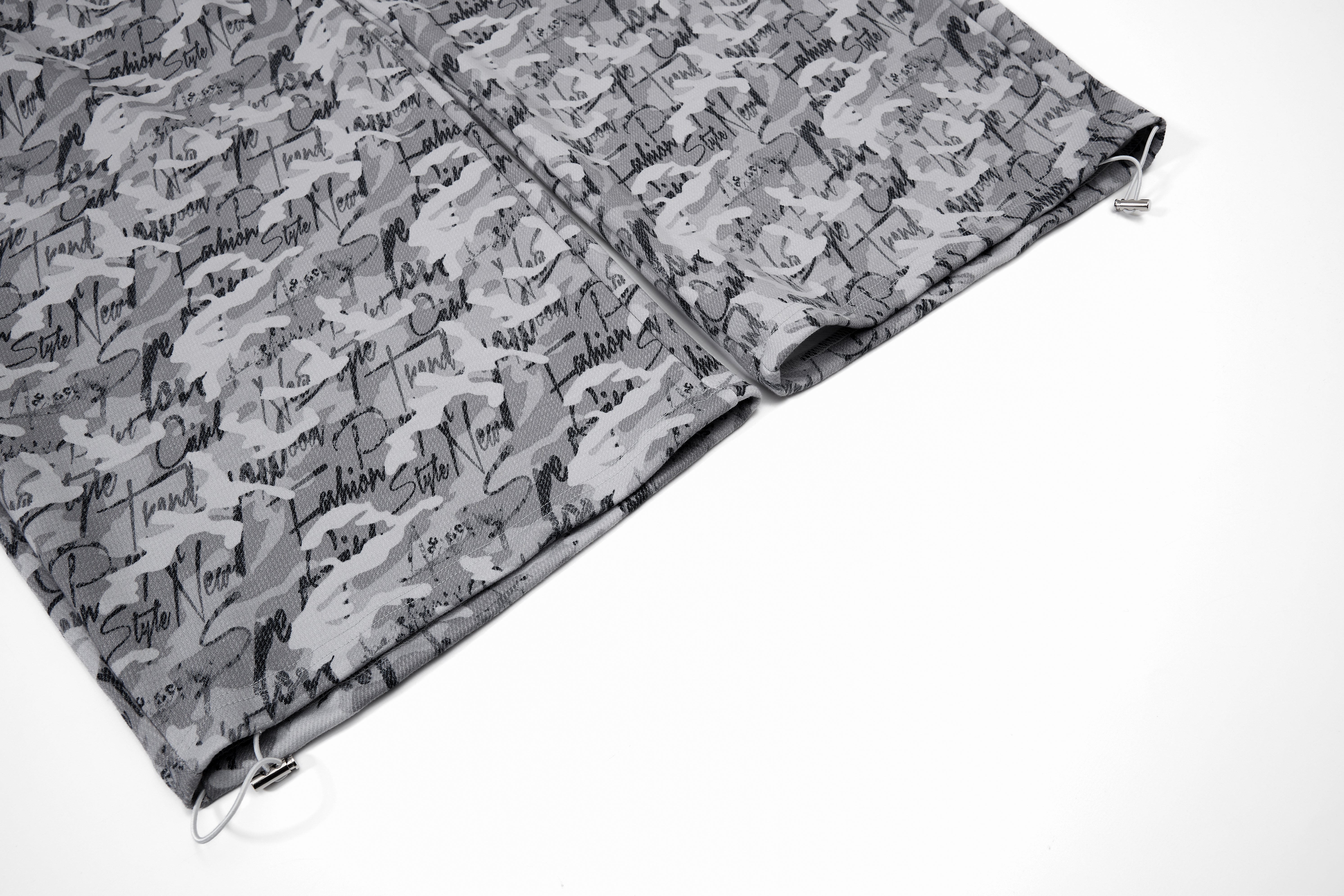 CapCabin Camo Script Wide-Leg Pants