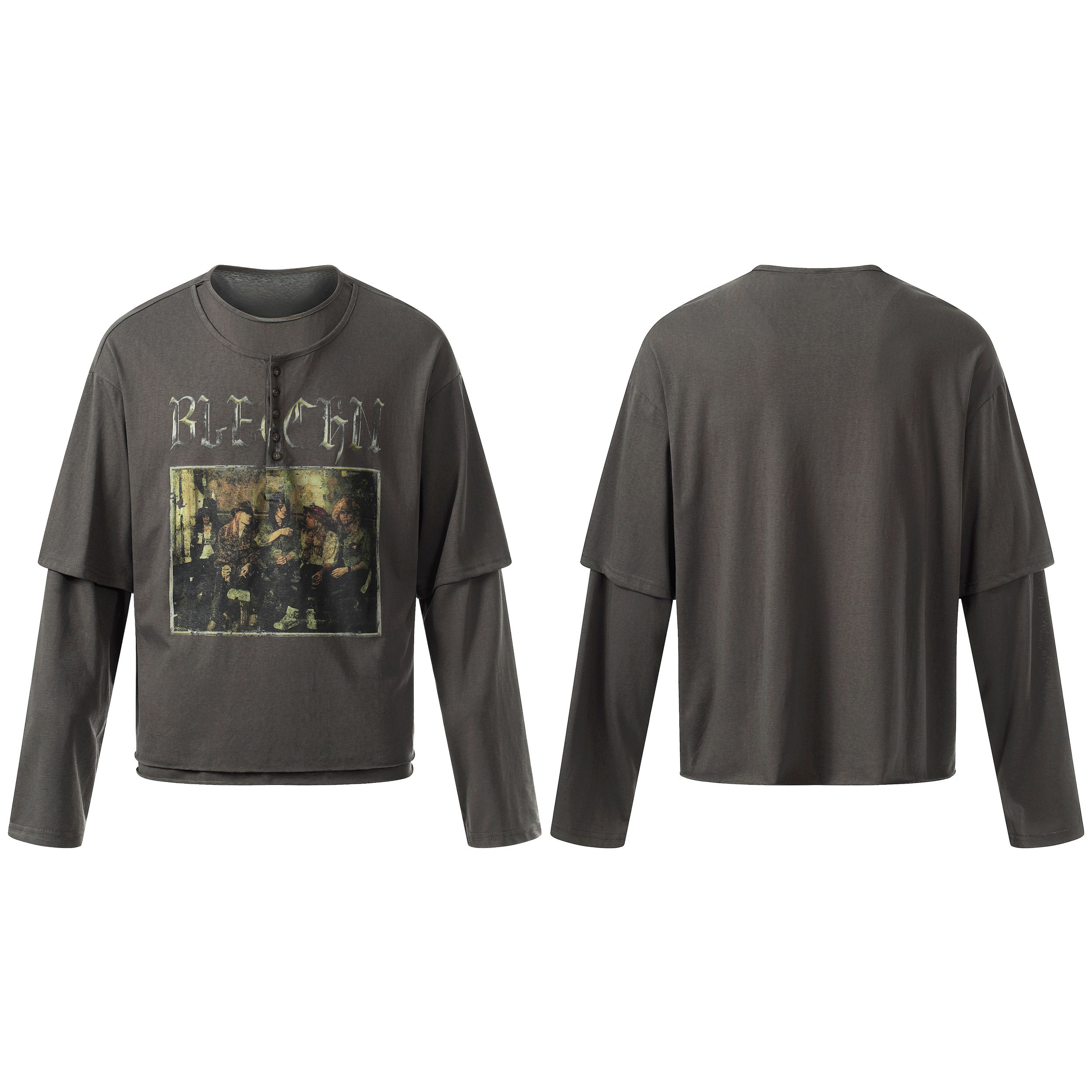 CapCabin Layered Graphic Long Sleeve Tee