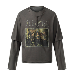 CapCabin Layered Graphic Long Sleeve Tee