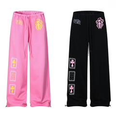 CapCabin Graphic Wide-Leg Sweatpants