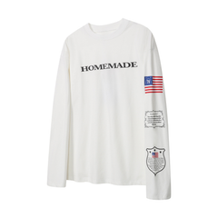 CapCabin Homemade Flag Graphic Long Sleeve Tee