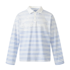 CapCabin Striped Long Sleeve Polo Shirt
