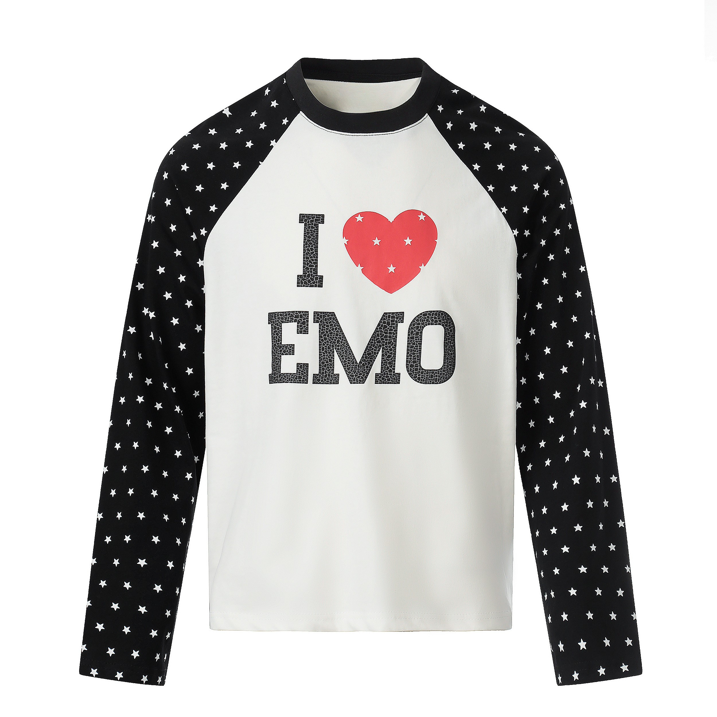 CapCabin “I ♥ EMO” Raglan Long Sleeve Tee