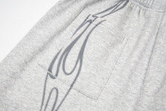 Hellstar Holy Cross Flame Graphic Hoodie & Pants Set