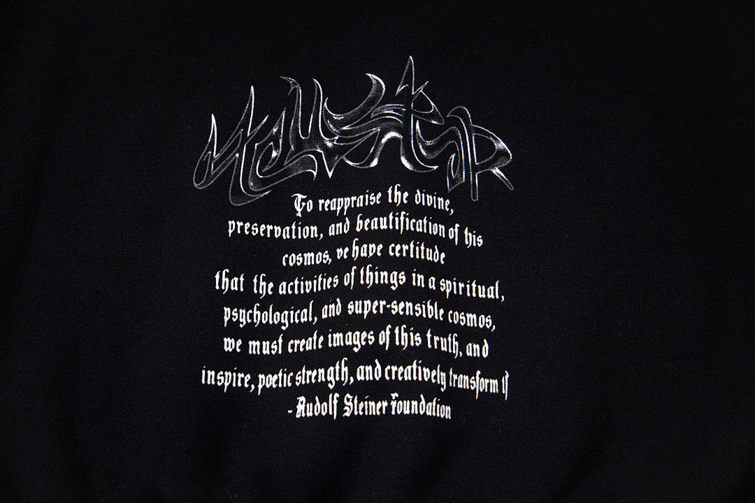 Hellstar Flame Tribal Graphic Hoodie & Pants Set - Black Streetwear Tracksuit
