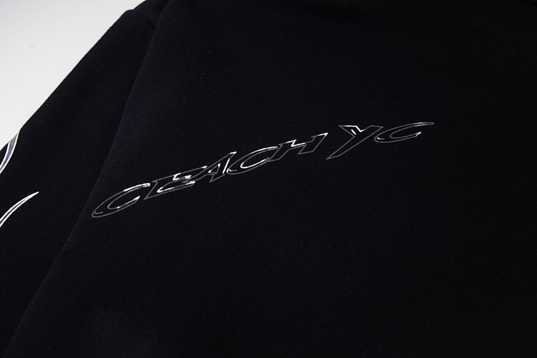 Hellstar Flame Tribal Graphic Hoodie & Pants Set - Black Streetwear Tracksuit