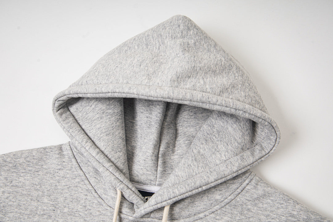 Hellstar Holy Cross Flame Graphic Hoodie & Pants Set - Grey Streetwear Tracksuit