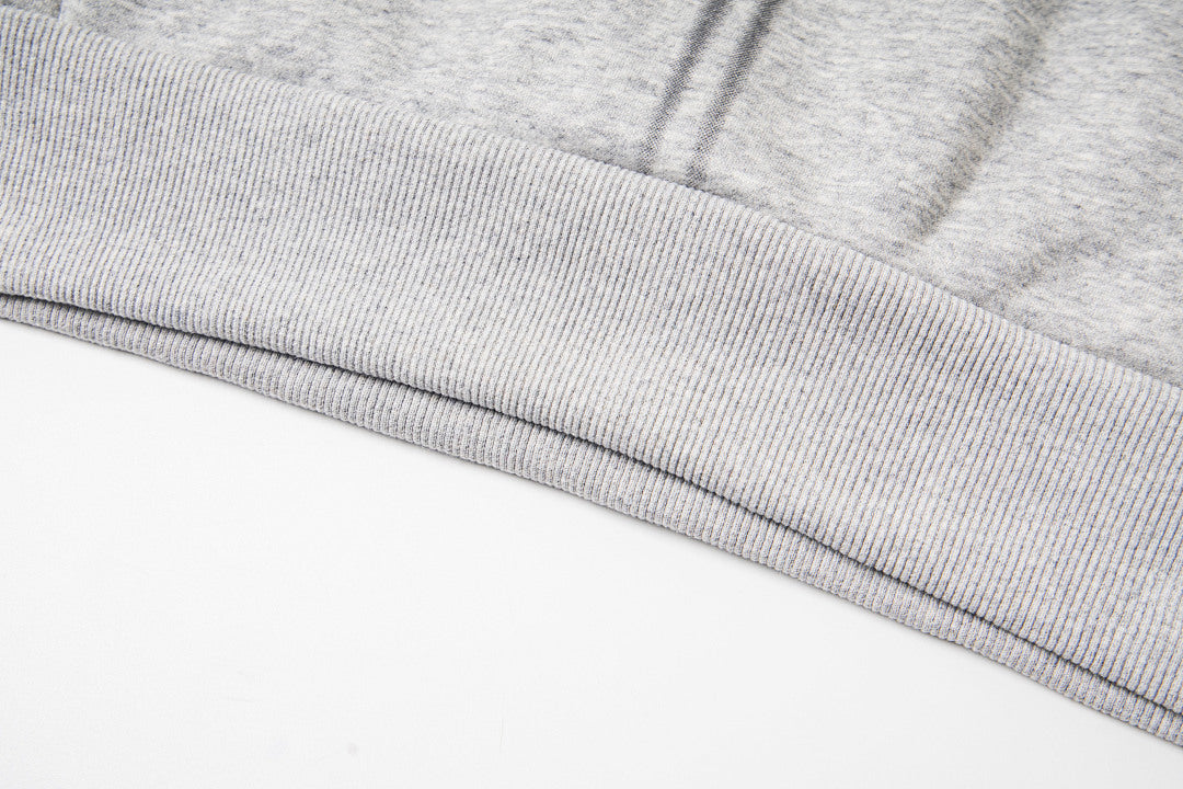 Hellstar Holy Cross Flame Graphic Hoodie & Pants Set - Grey Streetwear Tracksuit