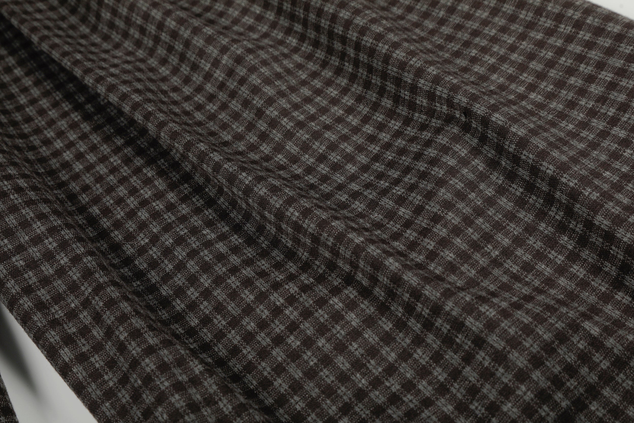 CapCabin Wide-Leg Plaid Trousers