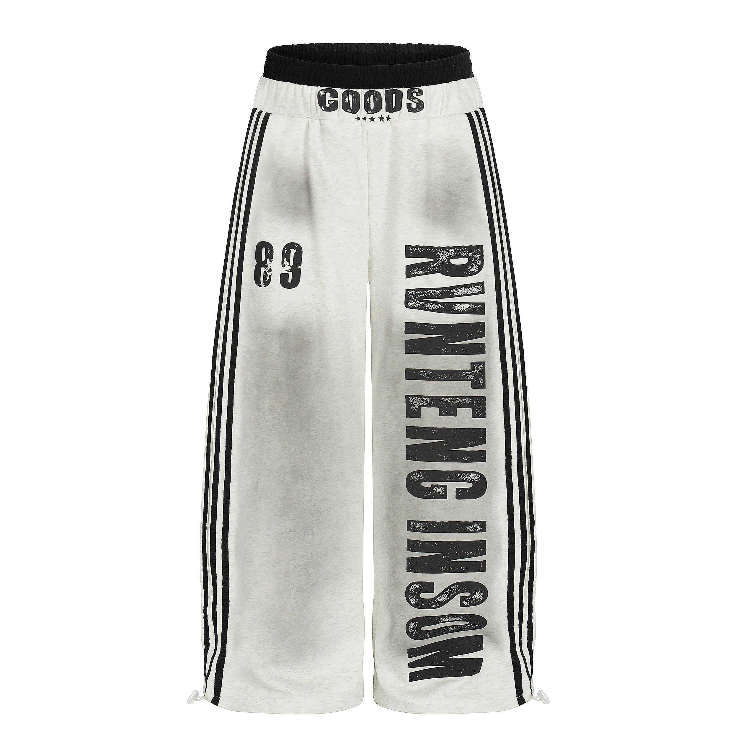 CapCabin Bold Letter Stripe Track Pants