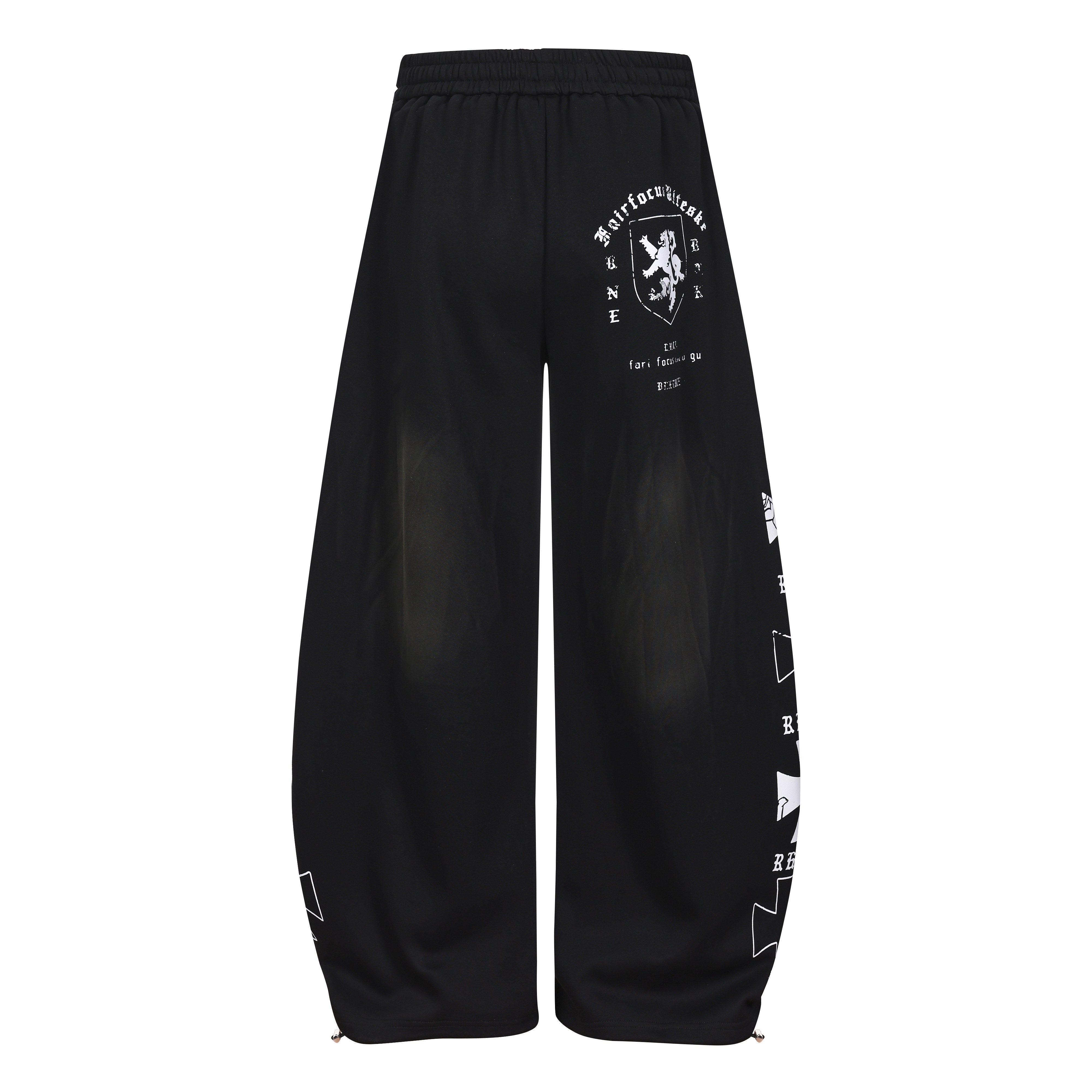 CapCabin Gothic Script Wide-Leg Pants