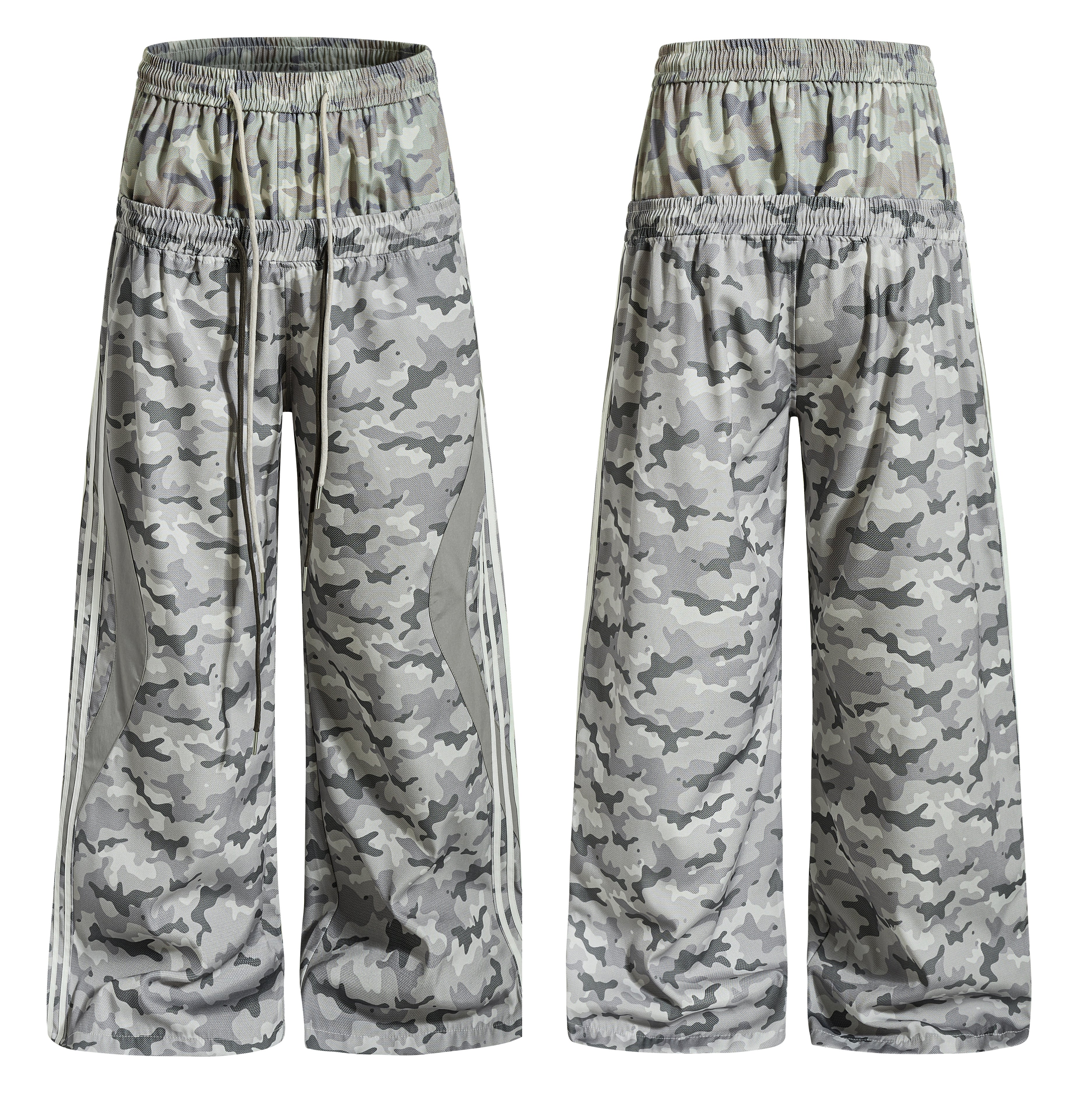 CapCabin Camo Mesh Track Pants