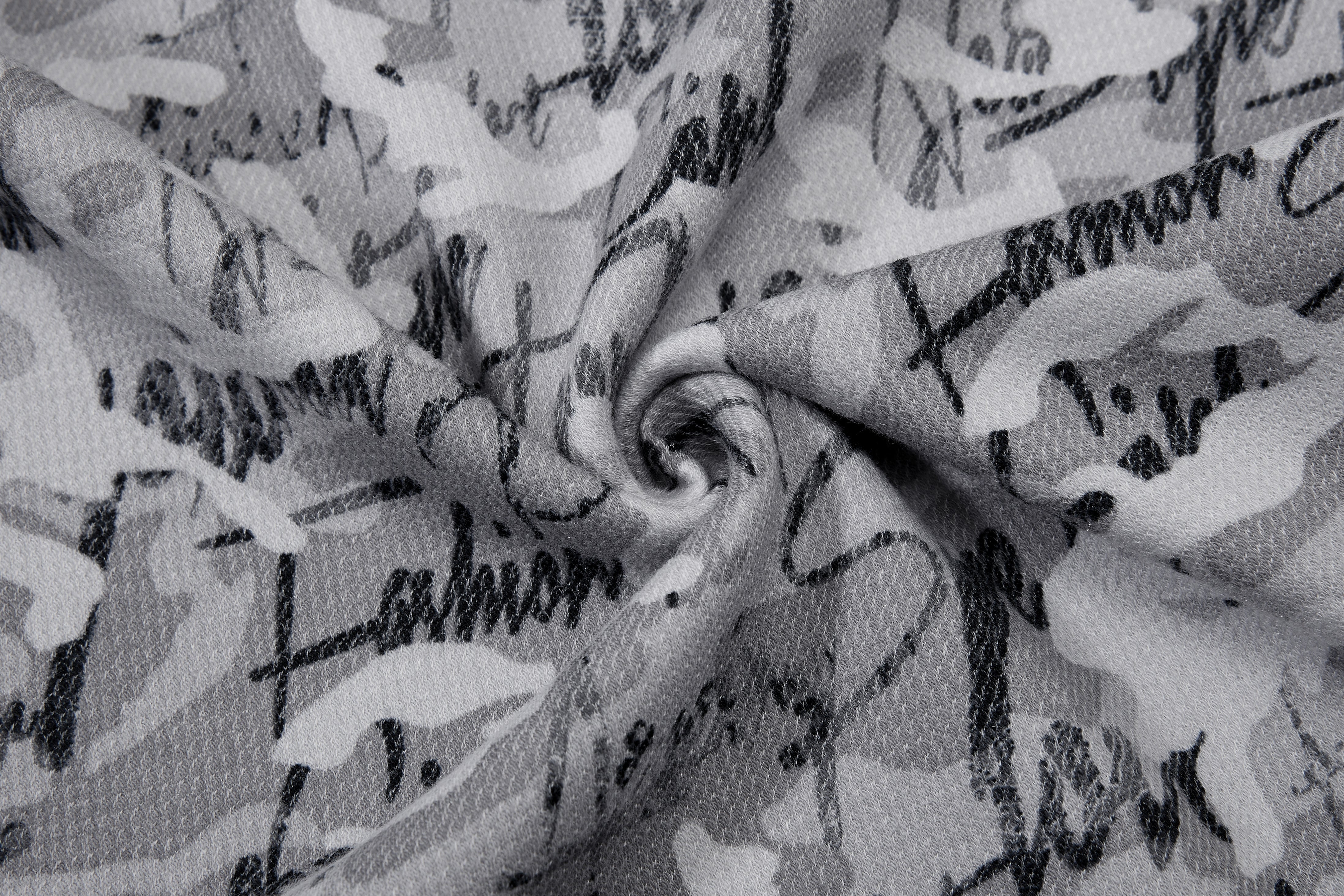 CapCabin Camo Script Wide-Leg Pants
