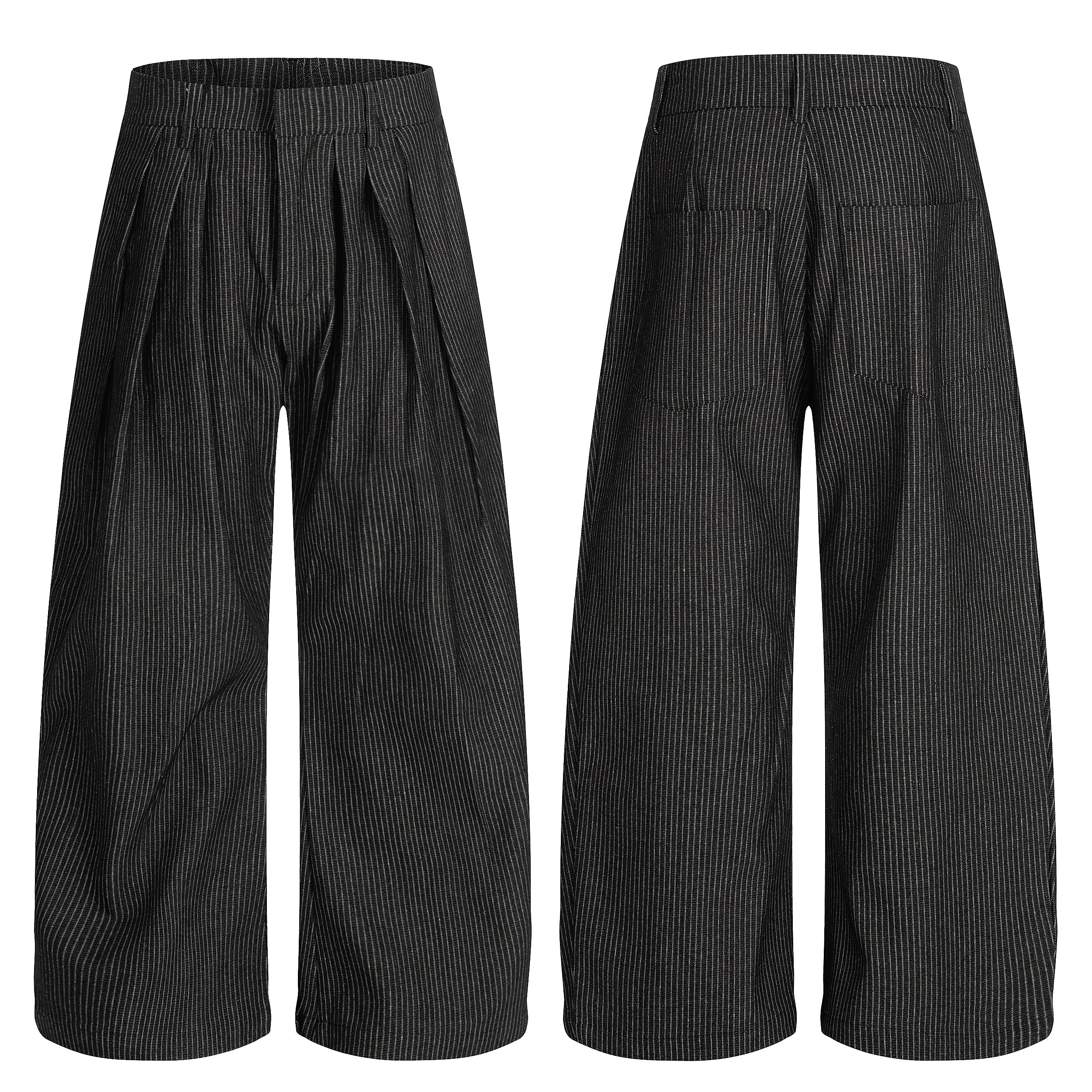 CapCabin Striped Wide-Leg Trousers